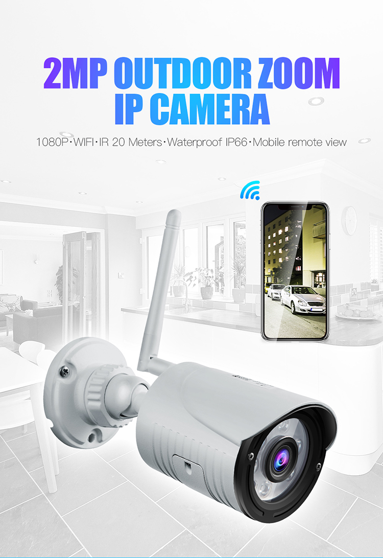 1080P 3x zoom 20m night vision network camera